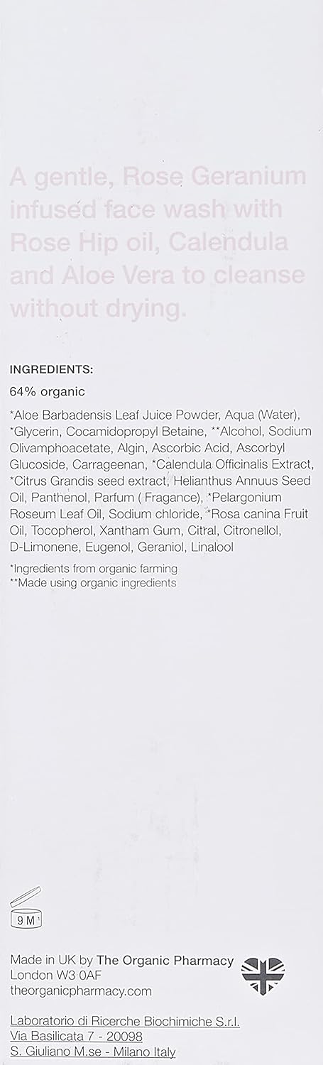 The Organic Pharmacy Rose Facial Cleansing Gel - 100ml - Image 3