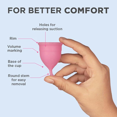 Pee Safe Menstrual Cup - Medical-Grade Silicone, Extra Small, Purple - Image 6