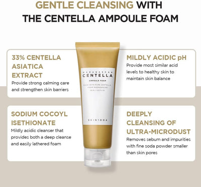 Skin1004 Madagascar Centella Ampoule Foam Face Cleanser, 125ml - Image 5