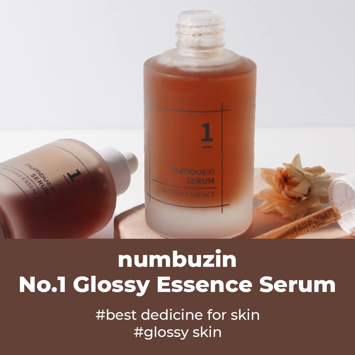 Numbuzin No.1 Glossy Essence Serum - Korean Face Serum with Antioxidants, Betaine & Centella Asiatica, 50ml - Image 2