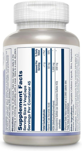 Solaray MSM & Glucosamine V-Cap 90's