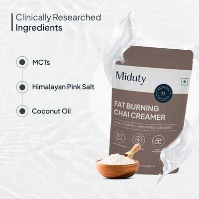 Miduty Fat Burning Chai Creamer - Metabolism Boosting MCT Powder, 200G - Image 5