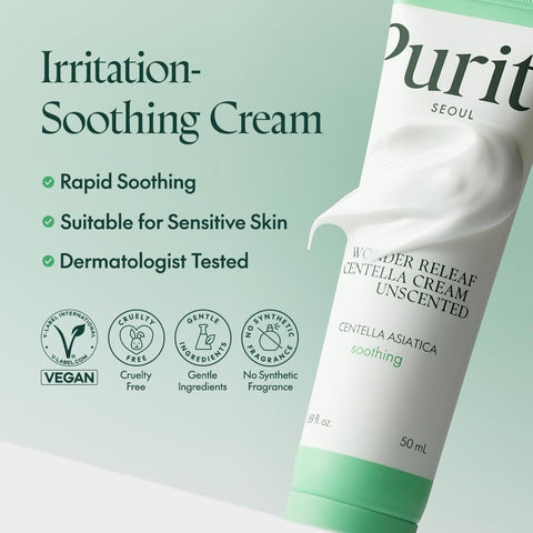 PURITO Wonder Releaf Centella Cream Unscented [50ml]