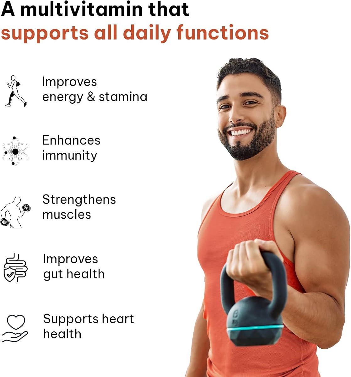 HK Vitals Multivitamin Plus Men - Vitamins & Minerals, Advanced Formula, 60 Tablets - Image 4