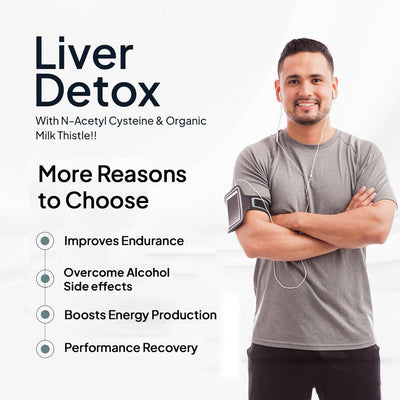 Miduty Liver Detox Capsules - Milk Thistle & NAC - 900mg, 60 Pack - Image 6