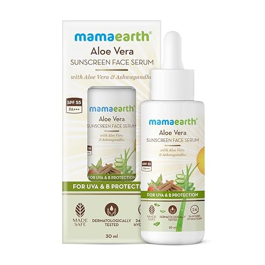 Mamaearth Aloe Vera Sunscreen Face Serum, 30 ml - Image 3