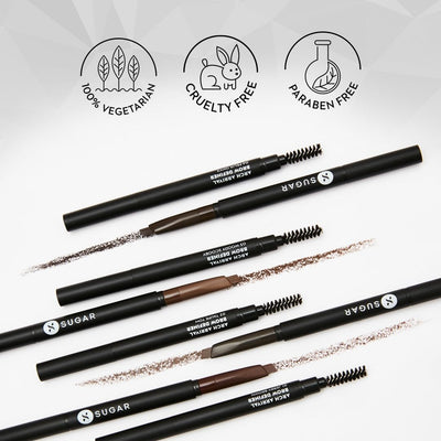 Sugar Cosmetics SUGAR Arch Arrival Brow Definer - 01 Jerry Brown - Brow Pencil 0.35g - Image 7