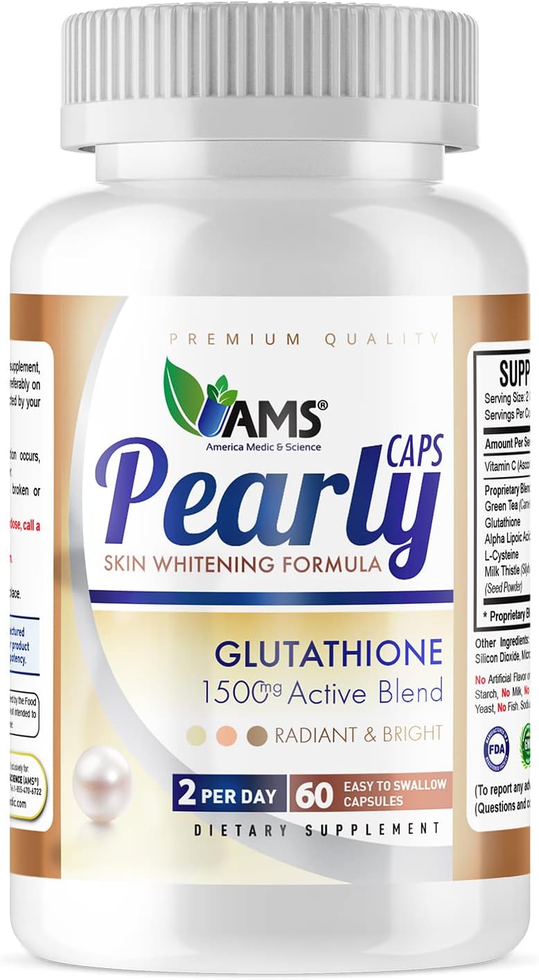 America Medic & Science Beauty Supplements - Glutathione 1500mg Capsules, 60 Pack