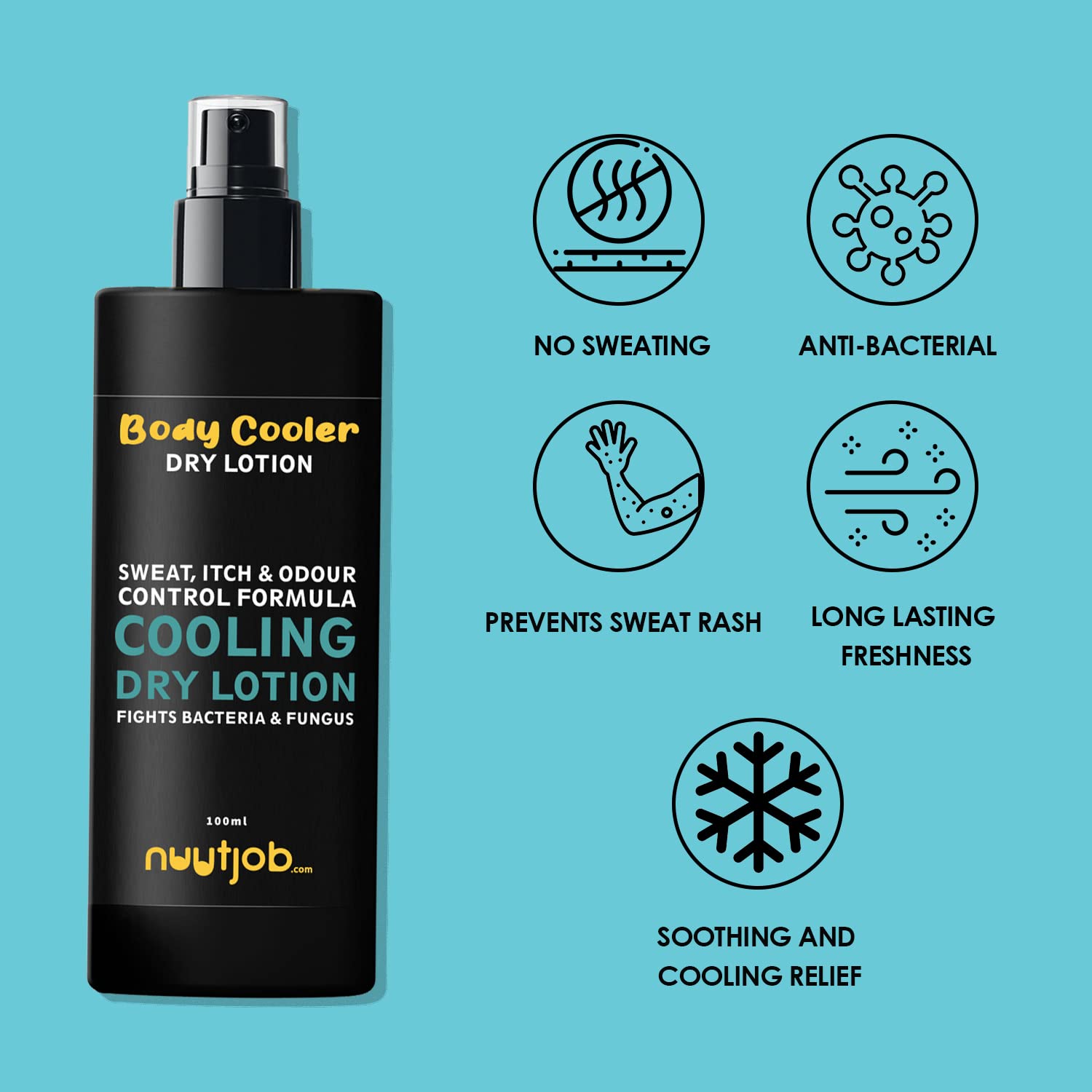Nuutjob Body Cooler Lotion Cooling dry lotion 100 ml