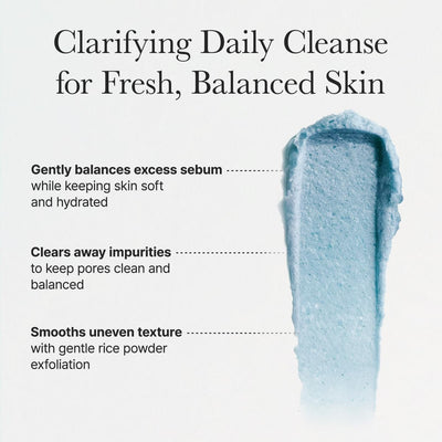 Arencia Fresh Blue Hyssop Rice Mochi Face Cleanser - Exfoliating Scrub 120g - Image 4
