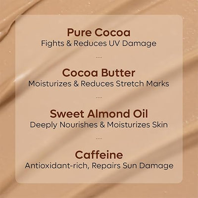 mCaffeine Choco Body Lotion - Moisturising Body Care, 250ml - Image 4