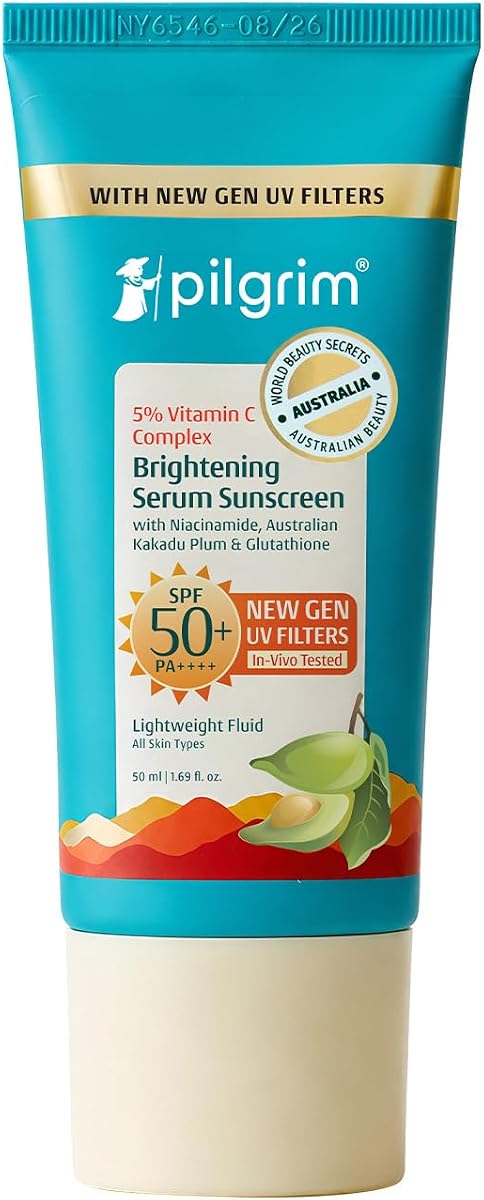 Pilgrim 5% Vitamin C Brightening Ultra Light Gel Sunscreen SPF 60 PA++++ - 45ml