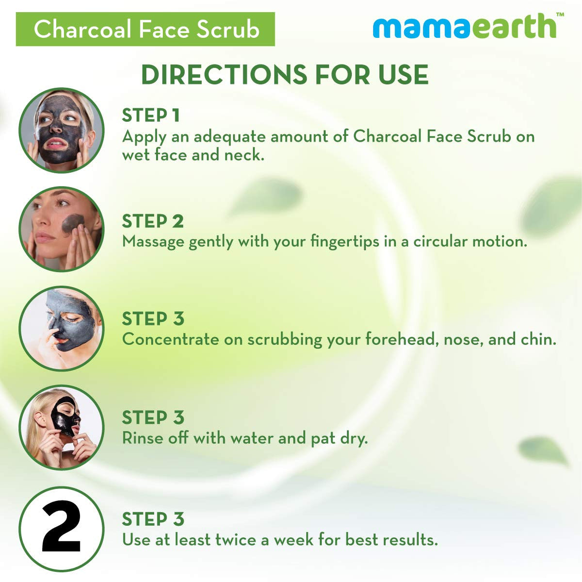 Mamaearth Charcoal Face Scrub - Masks & Exfoliators, 100 ml - Image 6