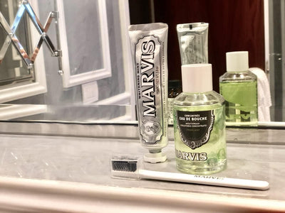 Marvis Strong Mint Mouthwash - Refreshing Oral Care, 120ml - Image 2