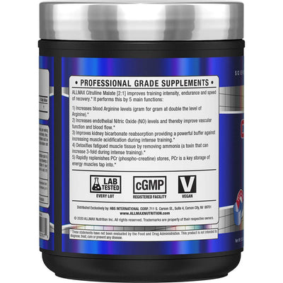 Allmax Essentials Citrulline Malate 2:1, Sports Nutrition Powder, 300g - Image 2