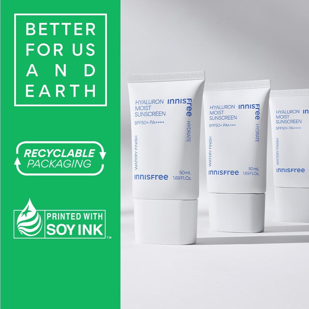 Innisfree Apple Hyaluronic Moist Sunscreen SPF50+ PA++++ - 50ml - Image 2