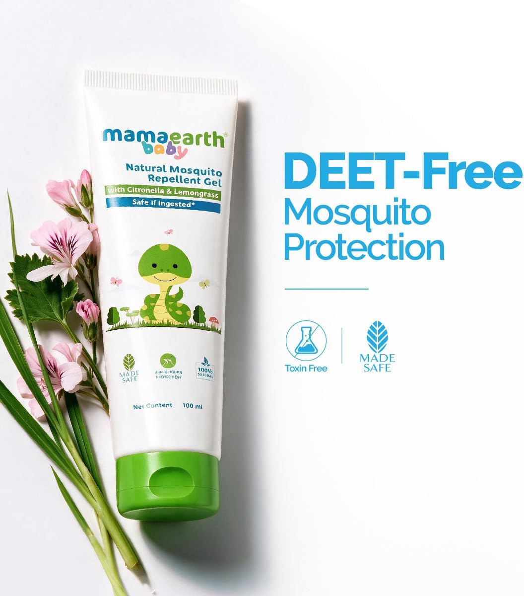 Mamaearth Natural Mosquito Repellent Gel with Citronella & Lemongrass - 100ml - Image 7