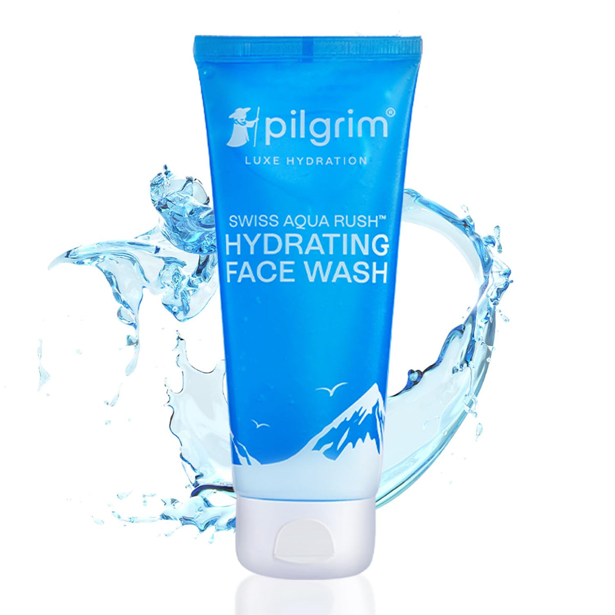 Pilgrim SWISS AQUA RUSH? HYDRATING FACE WASH for men & women | Crafted with powerful hydrators - Pentavitin, Aquaxyl, Swiss Aqua Rush | Hydrating Face wash | Refreshes skin & restores hydration|100 ml
