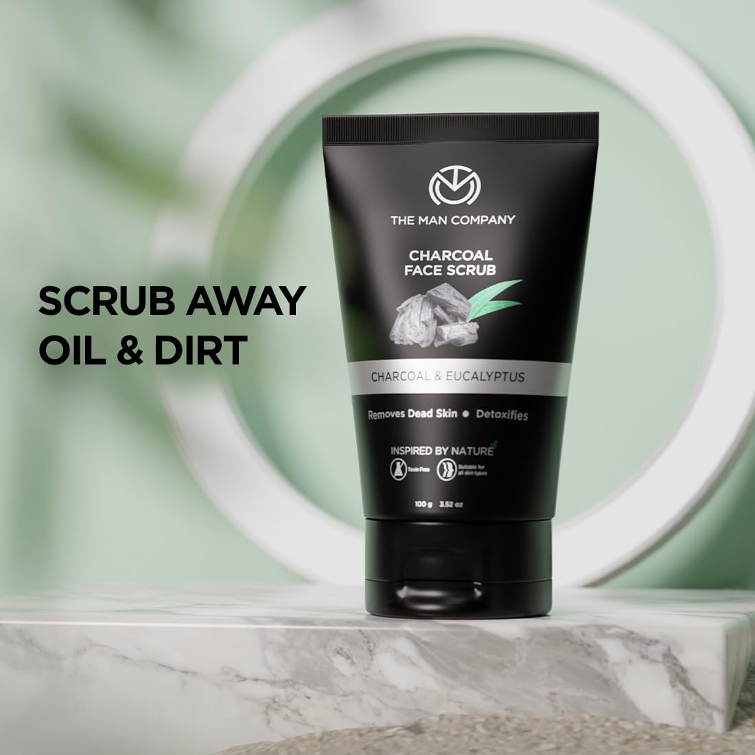 The Man Company Charcoal Face Scrub - Masks & Exfoliators, 100g - Image 7