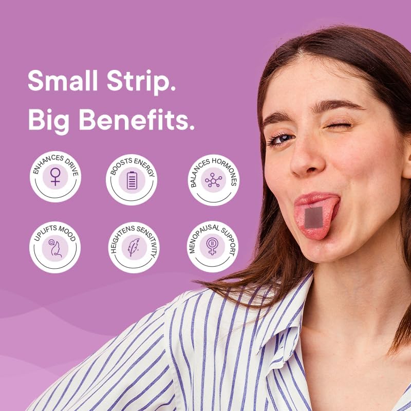 Wellbeing Nutrition Melts Her Desire Herbal & Ayurvedic Oral Strips - 30 Strips - Image 2