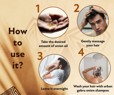 Urban Gabru Hair Regrowth Onion Oil - 100% Natural, 250 ml - Image 5