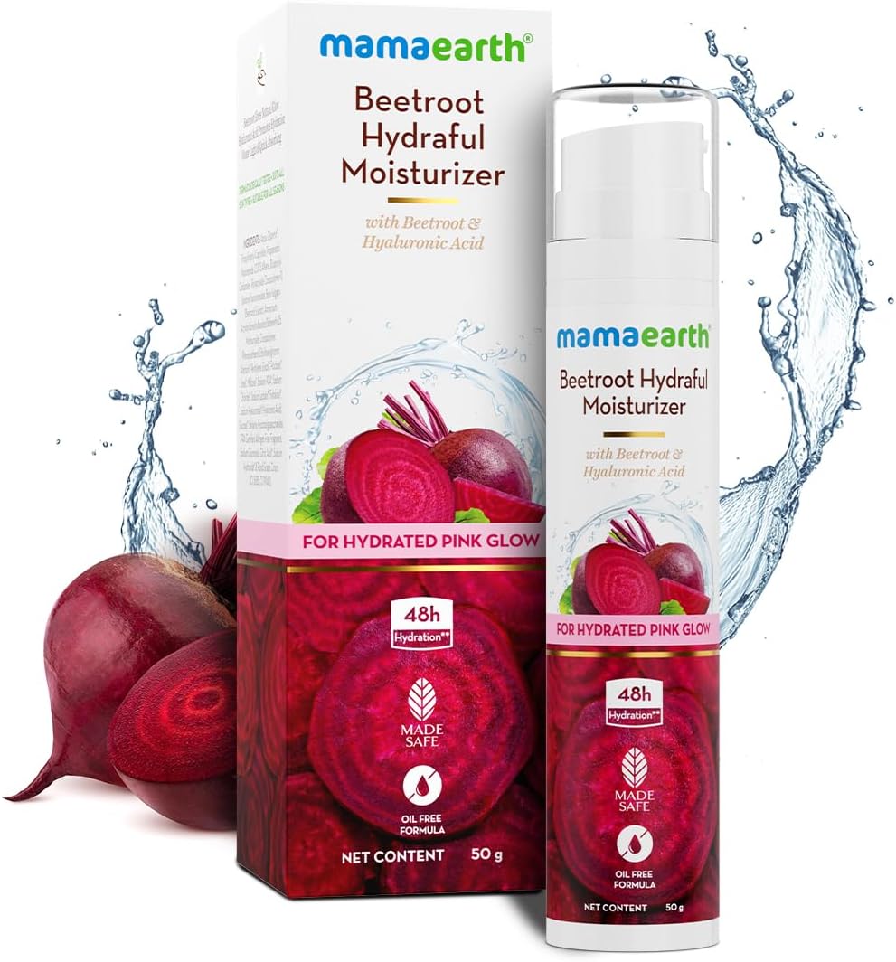 Mamaearth Beetroot Hydraful Moisturizer - Face Lotion, Oil-Free, 50 ml - Image 2
