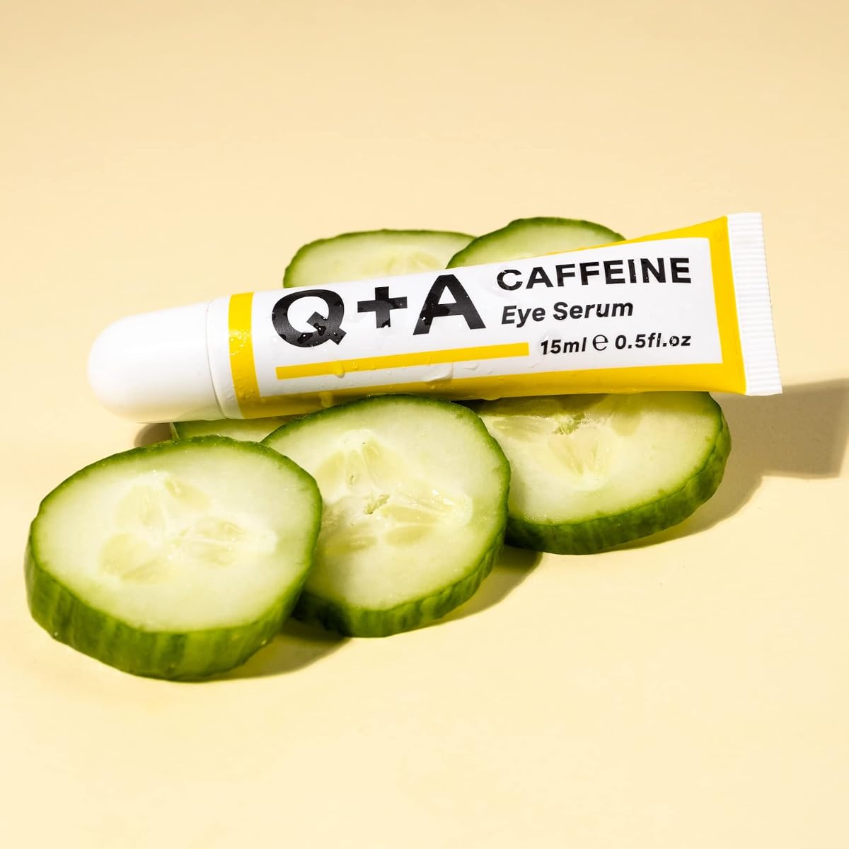 Q+A Caffeine Eye Serum - Infused with Caffeine, Green Tea & Pomegranate - 15ml - Image 4