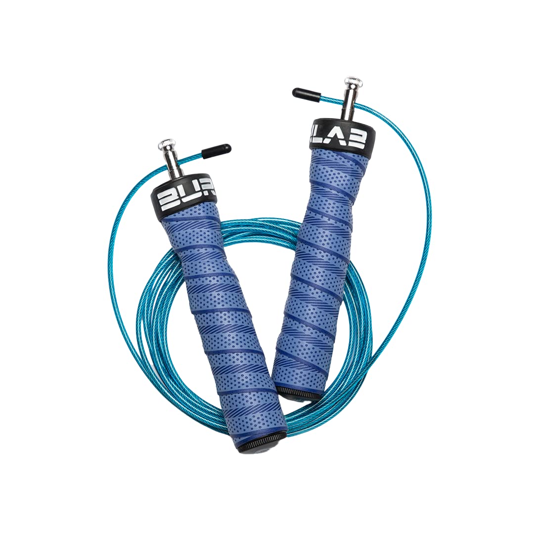 Burnlab Pro Speed Skipping Rope for Men and Women, Blue