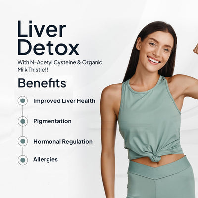 Miduty Liver Detox Capsules - Milk Thistle & NAC - 900mg, 60 Pack - Image 5