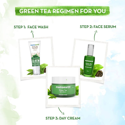 Mamaearth Green Tea Day Cream With Green Tea & Collagen For Open Pores 50 g