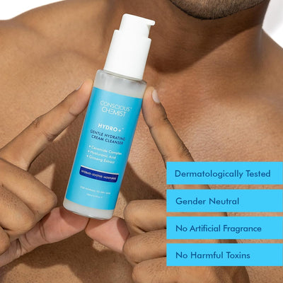 Conscious Chemist Gentle Hydrating Face Wash with Hyaluronic Acid & Ceramides - 100ml - Image 7