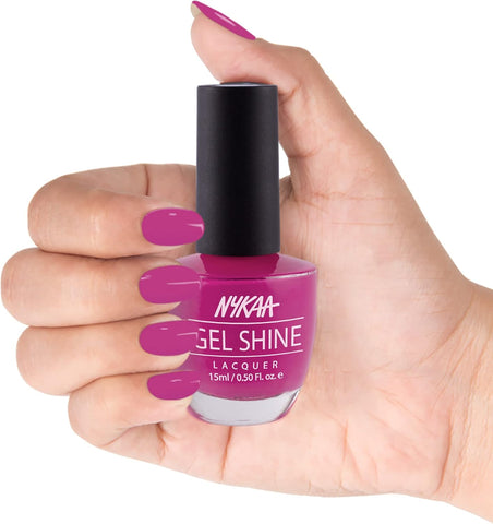 Nykaa Salon Shine Gel Nail Lacquer  Jaipur Diary  15ml  Shade No. 220