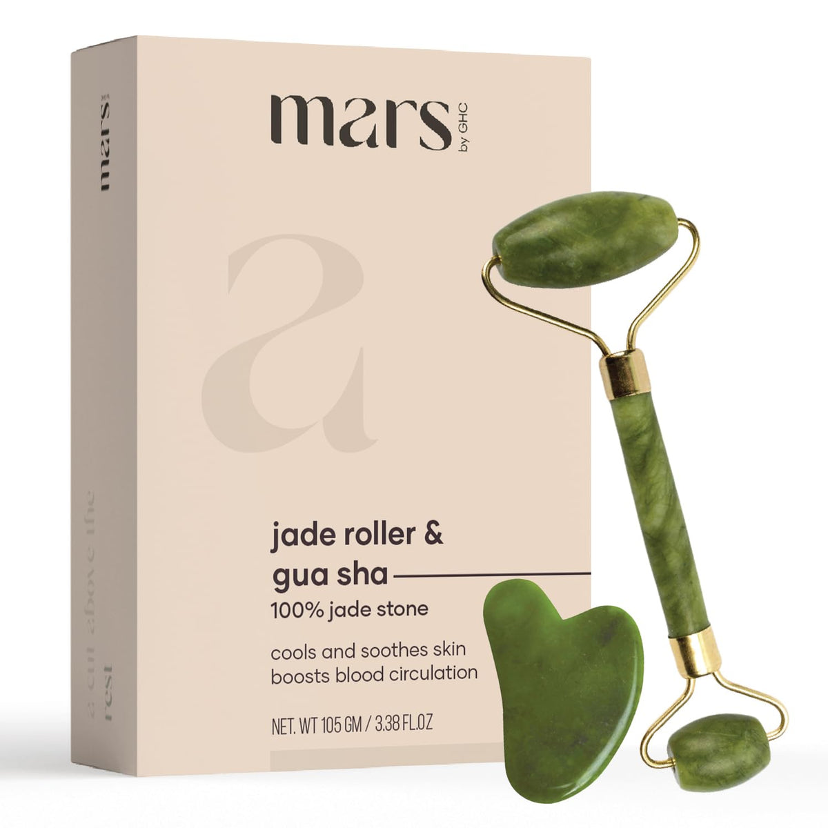 GHC Jade Roller & Gua Sha - Health Devices, 105g