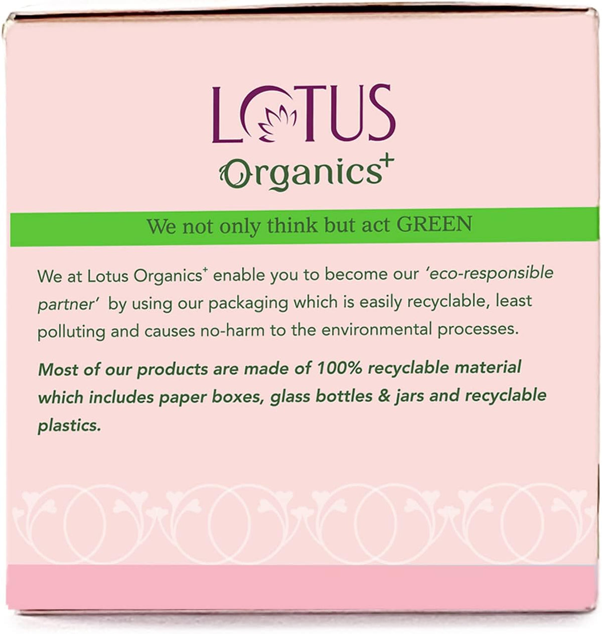 Lotus Organics+ Brightening Face Cream with Precious Formula - 50g - Image 4