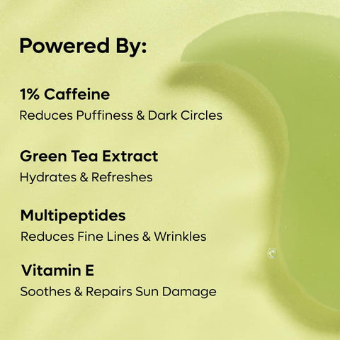 mCaffeine Green Tea Hydrogel Under Eye Patches