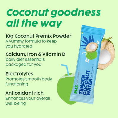 Plix Tender Coconut Water - Powder Form - 10g Sachet - Image 7