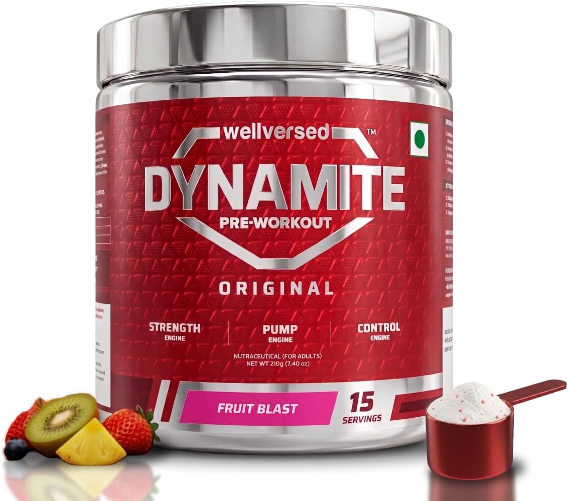 Wellcore Dynamite Pre-Workout Powder with Citrulline Complex - 210g