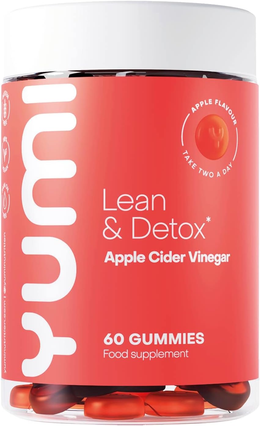 Yumi Lean & Detox Apple Cider Vinegar Apple Flavour Gummies 60