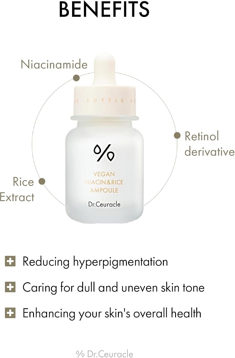 Dr.Ceuracle Vegan Niacin & Rice Ampoule - Face Serum, 30ml - Image 4