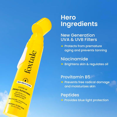 Foxtale Niacinamide Matte Sunscreen SPF 70+ PA++++ - 50ml - Image 3