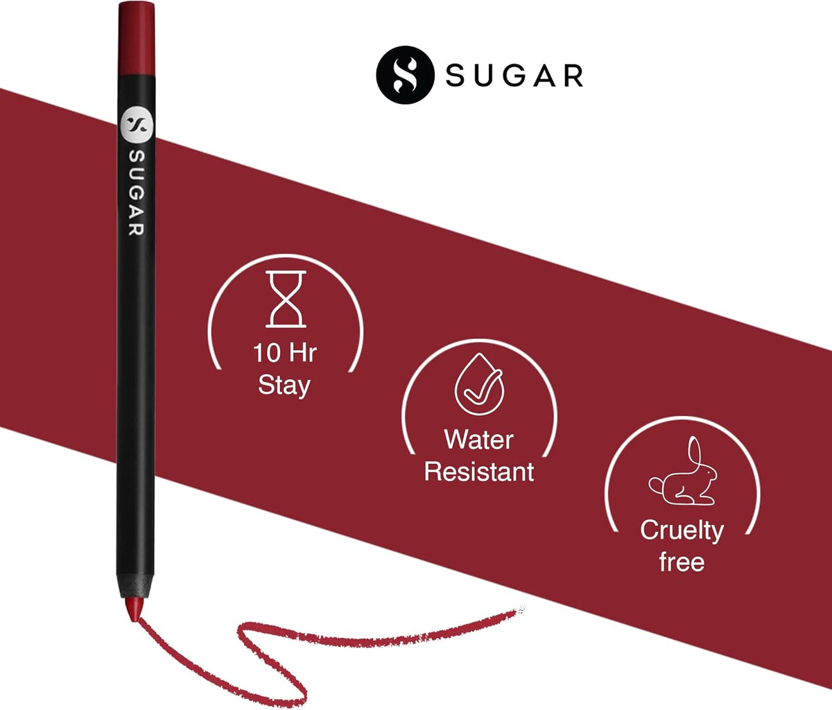SUGAR Cosmetics Lip Liner - Brazen Raisin - 05 - Image 2