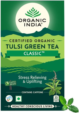 ORGANIC INDIA Tulsi Green Classic Tea 25 Tea bags