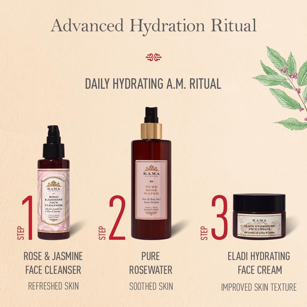 Kama Ayurveda Eladi Hydrating Face Cream with Rose & Jasmine Oils - 50g - Image 4