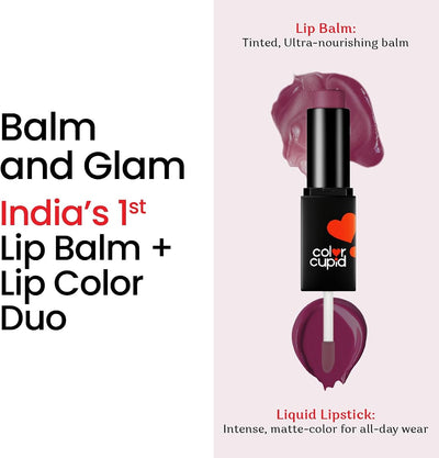 Color Cupid Lip Balm + Liquid Lipstick Plumbite LB6 - 2-in-1 Duo - Image 2