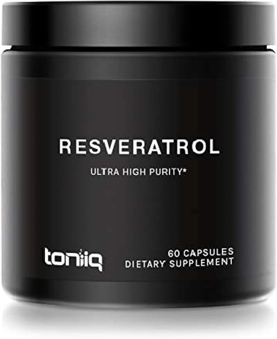 Toniiq Ultra High Purity Resveratrol Capsules - Beauty Supplement