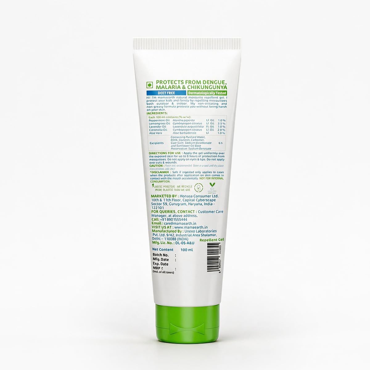 Mamaearth Natural Mosquito Repellent Gel with Citronella & Lemongrass - 100ml - Image 8