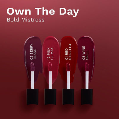 Pilgrim Matte Mini Liquid Lipstick Pack - Hydrating, Smudgeproof, 4 ml - Image 2