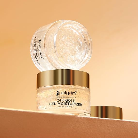 Pilgrim 24k Gold Gel Moisturizer - Face Cream - Luxurious Hydration - 50ml - Image 4