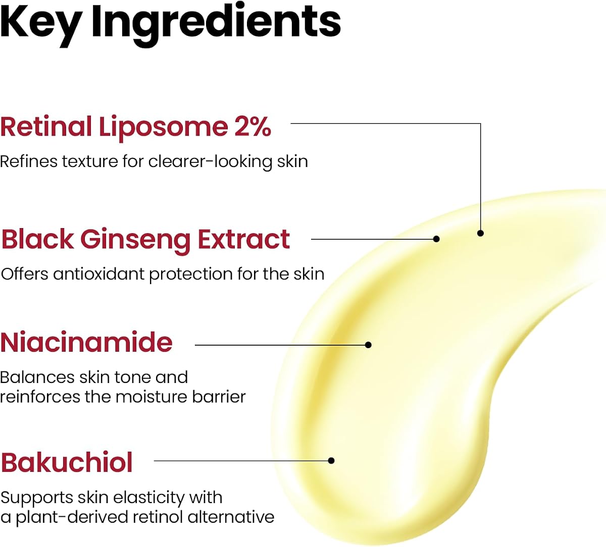 K-SECRET SEOUL 1988 Retinal Liposome Face Serum - 2% Retinal, 58% Black Ginseng Extract - 30ml - Image 4