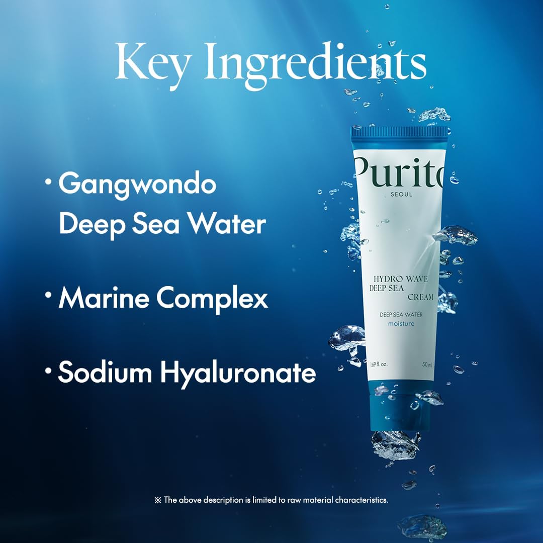 Purito Hydro Wave Deep Sea Face Moisturiser Cream - 50ml - Image 5
